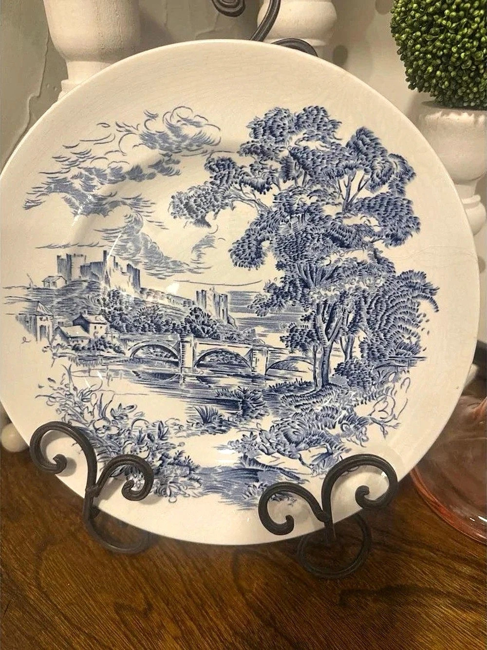 Johnson Brothers The Friendly Village Blue & White Dinner Plate